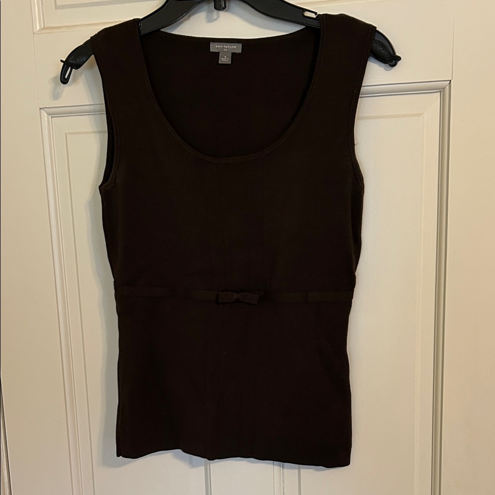 Ann Taylor Dark Brown Tank Top